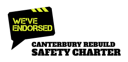 We’ve endorsed the Canterbury Rebuild Safety Charter